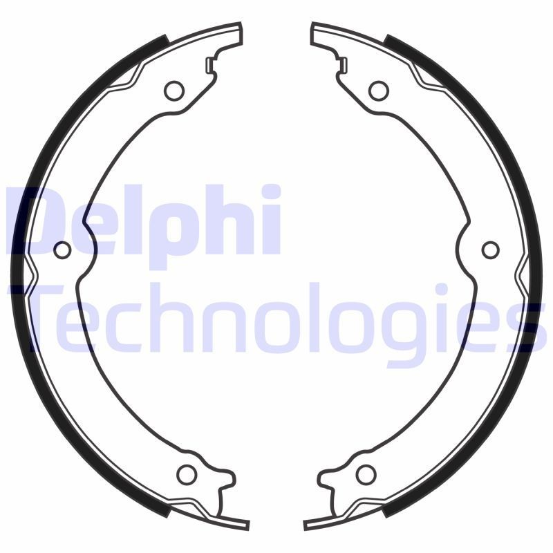 DELPHI Brake Shoe Set Article number: LS2152 cheaply