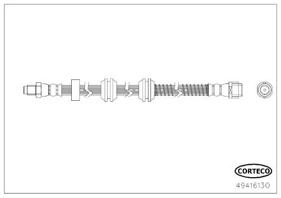 CORTECO Brake hose Article number: 49416130 cheaply