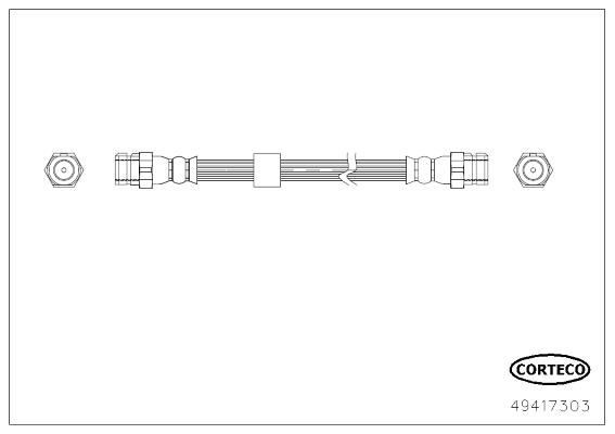 CORTECO Brake hose Article number: 49417303 cheaply