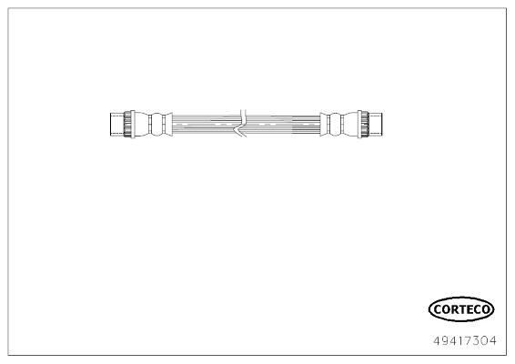 CORTECO Brake hose Article number: 49417304 cheaply