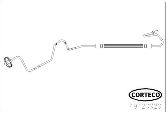 CORTECO Brake hose Article number: 49420929 cheaply