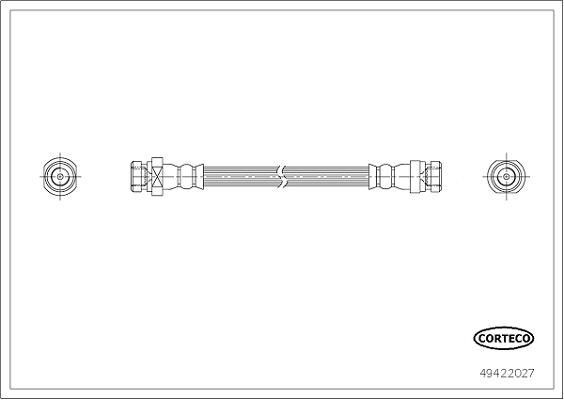 CORTECO Brake hose Article number: 49422027 cheaply