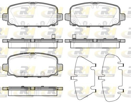 ROADHOUSE Brake pad set Article number: 21796.02 cheaply