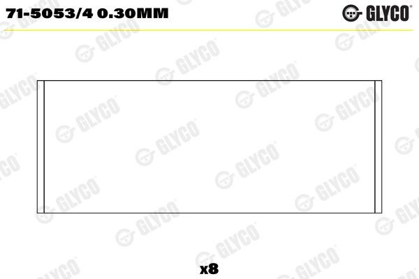 GLYCO Big End Bearings Article number: 71-5053/4 0.30mm cheaply