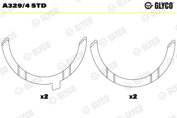 GLYCO Distanceskive, krumtapaksel Varenummer: A329/4 STD billige