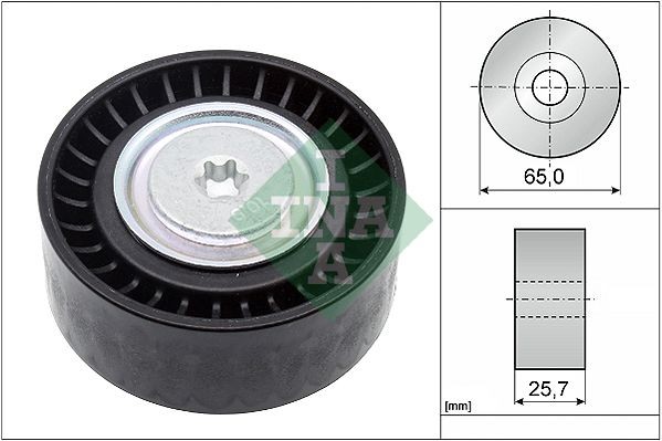 INA Deflection / Guide Pulley, v-ribbed belt Article number: 532 0907 10 cheaply