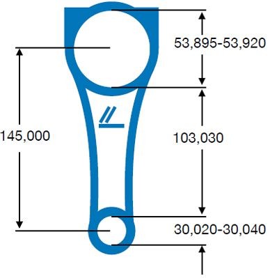 IPSA CO005600 Connecting Rod DOBLO 2.0 D Multijet (263AXF1B) 135 PS Diesel