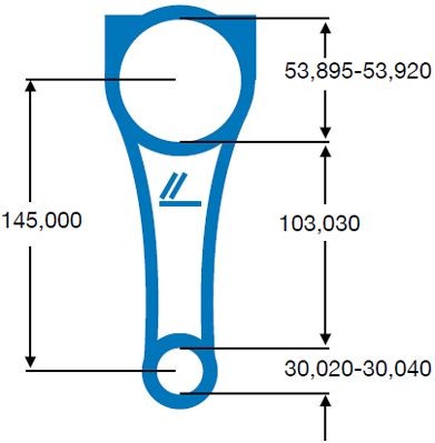 IPSA CO005900 Connecting Rod INSIGNIA 2.0 CDTI (68) 130 PS Diesel 2017