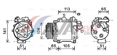 AVA COOLING SYSTEMS Intercooler Varenummer: FE4024 billige