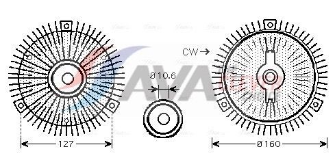 AVA COOLING SYSTEMS Oliekøler, retarder Varenummer: ME3315 billige