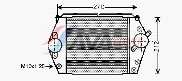 AVA COOLING SYSTEMS Oliekøler, retarder Varenummer: MN3083 billige