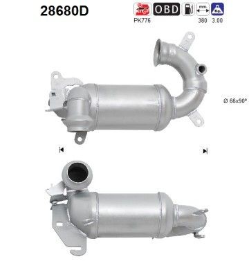 AS Catalytic converter Article number: 28680D cheaply