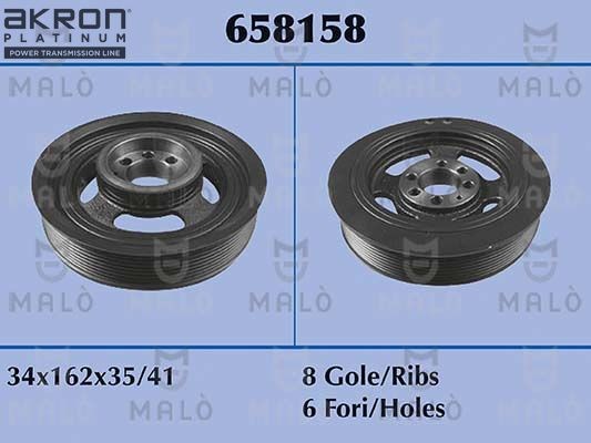 MALÒ Crankshaft pulley Article number: 658158 cheaply