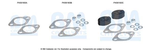 BM CATALYSTS Montagesæt, udstødningsrør Varenummer: FK50183 billige