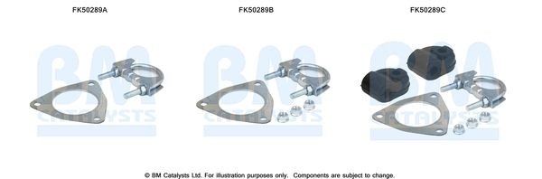 BM CATALYSTS Mounting Kit, exhaust pipe Article number: FK50289 cheaply