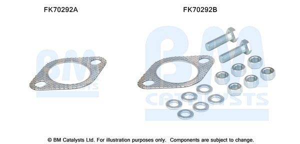 BM CATALYSTS Mounting Kit, exhaust pipe Article number: FK70292 cheaply