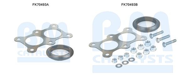 BM CATALYSTS Mounting Kit, exhaust pipe Article number: FK70493 cheaply
