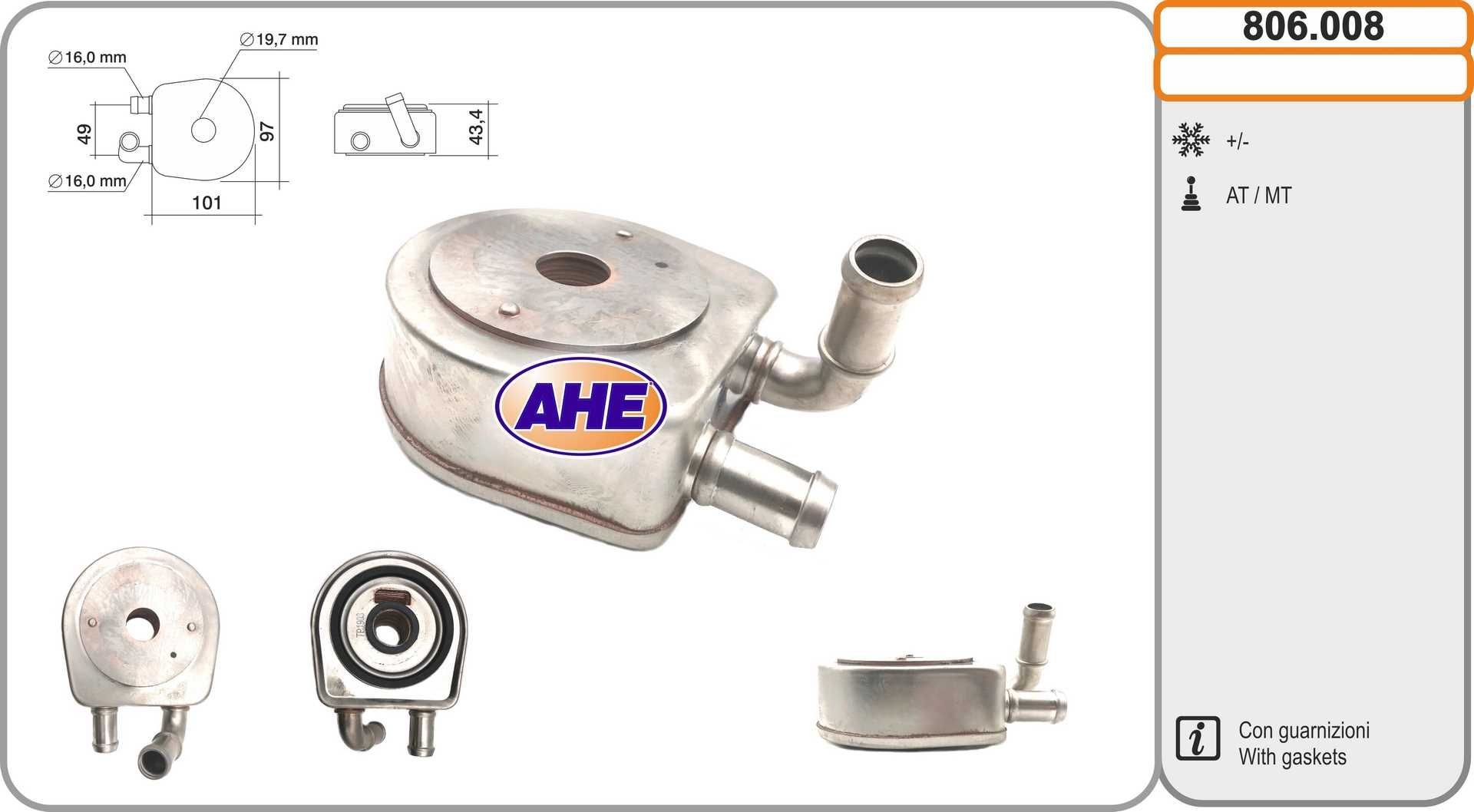 AHE Engine oil cooler Article number: 806.008 cheaply