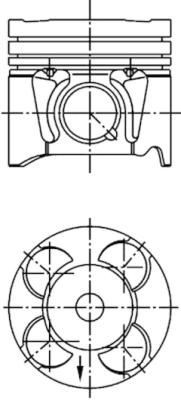 KOLBENSCHMIDT Piston Article number: 41287600 cheaply