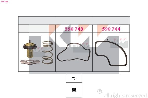 KW Thermostat Article number: 580 986 cheaply