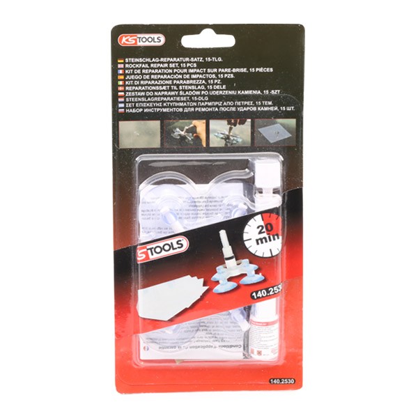 KS TOOLS Reparationssæt, stenslag (rude) Varenummer: 140.2530 billige