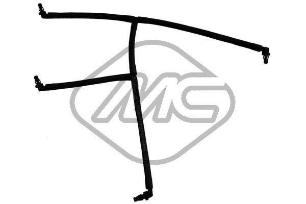 Metalcaucho 33026 Hose, fuel overflow FABIA 1.2 TDI 75 PS Diesel 2014