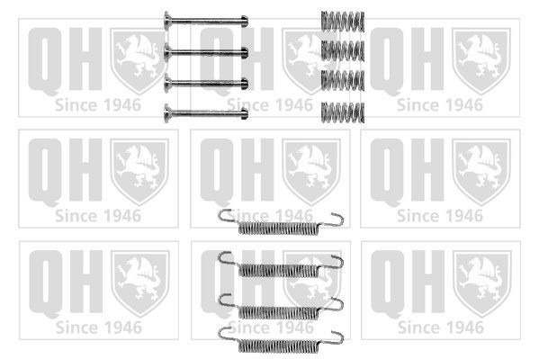 QUINTON HAZELL BFK346 Lisakomplekt, seisupiduriklotsid OMEGA 2.3 TD Interc. (F19, M19, N19) 100 HP Diisel 1994