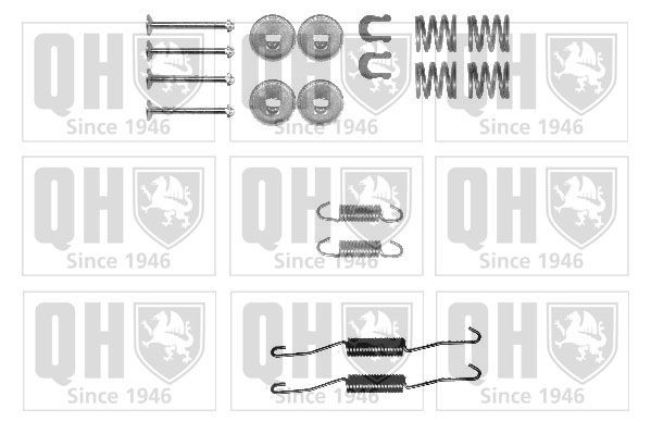 QUINTON HAZELL BFK425 Accessory Kit, brake shoes YARIS 1.4 D-4D (NLP20_, NLP22_) 75 PS Diesel 2005