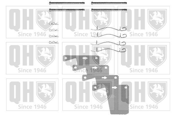 QUINTON HAZELL Accessory Kit, disc brake pads Article number: BFK647 cheaply