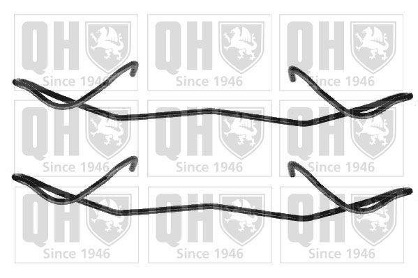 QUINTON HAZELL BFK658 Accessory Kit, disc brake pads ASTRA 1.8 16V (F08, F48) 116 PS Petrol 2005