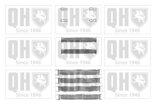 QUINTON HAZELL BFK752 Accessory Kit, disc brake pads SAMBA 0.9 (51A601, 51A591) 42 PS Petrol 1987