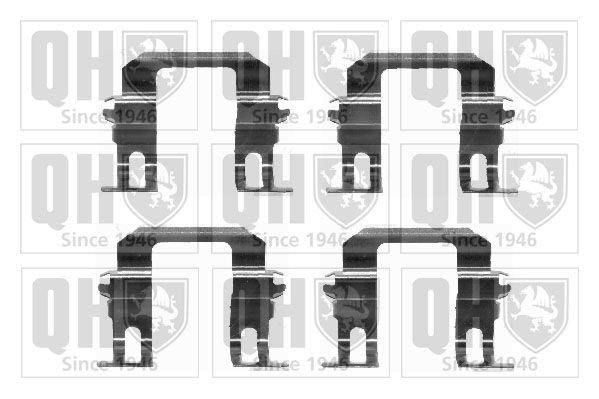 QUINTON HAZELL BFK865 Set accesorii, placute frana FRONTERA 2.3 TD 100 CP motor diesel 1998