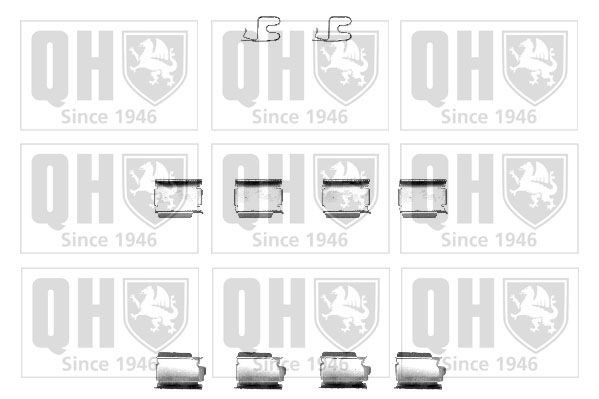 QUINTON HAZELL BFK901 Accessory Kit, disc brake pads CORSA 1.3 CDTI 16V (F08, F68) 69 PS Diesel 2006