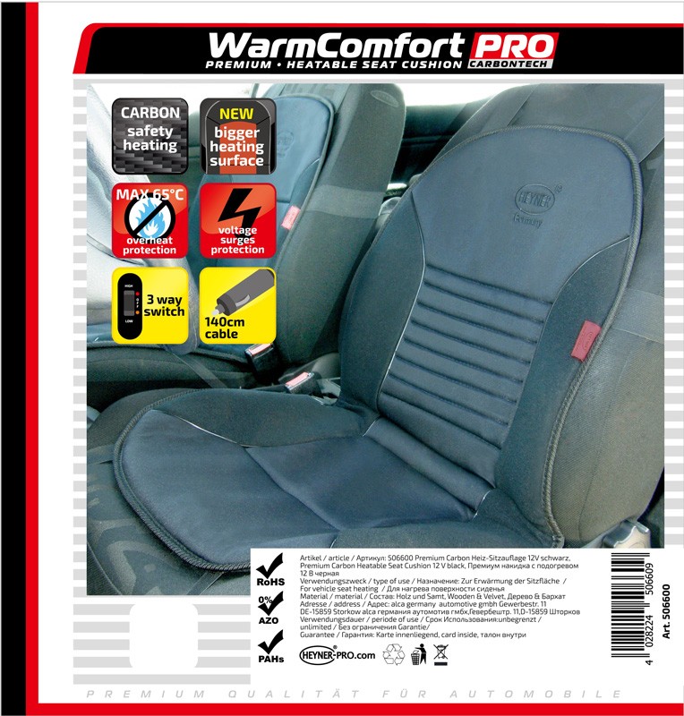 HEYNER Sædevarme WarmComfort Carbon Varenummer: 506600 billige