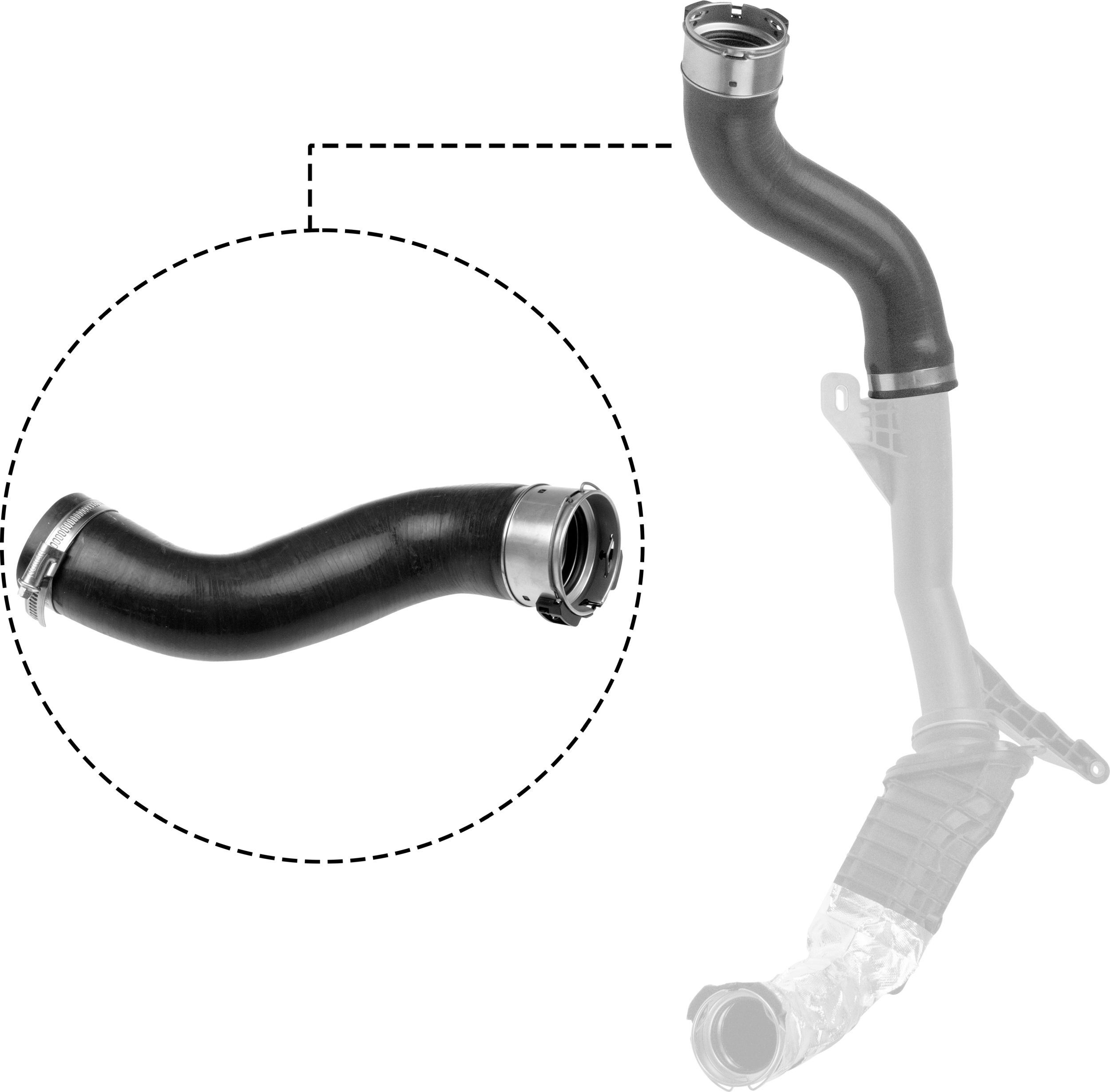 GATES Charger intake hose Article number: 09-0812 cheaply