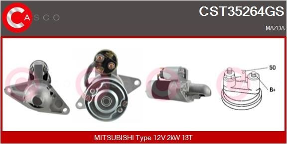 CASCO CEF70011AS Elektrimootor, radiaatoriventilaator C5 2.0 HDi 136 HP Diisel 2008
