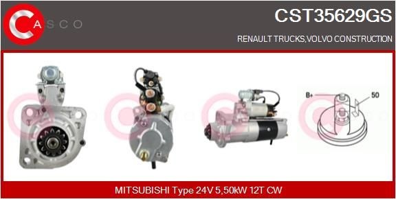 CASCO CEF74037GS Electric Motor, radiator fan DOBLO 1.6 D Multijet (263AXD1B, 263AXX1B) 105 PS Diesel