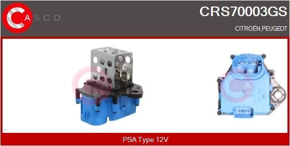 CASCO Pre-resistor, electro motor radiator fan Article number: CRS70003GS cheaply