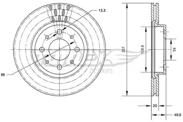 TOMEX brakes Piduriketas Artikli number: TX 70-42 soodsalt