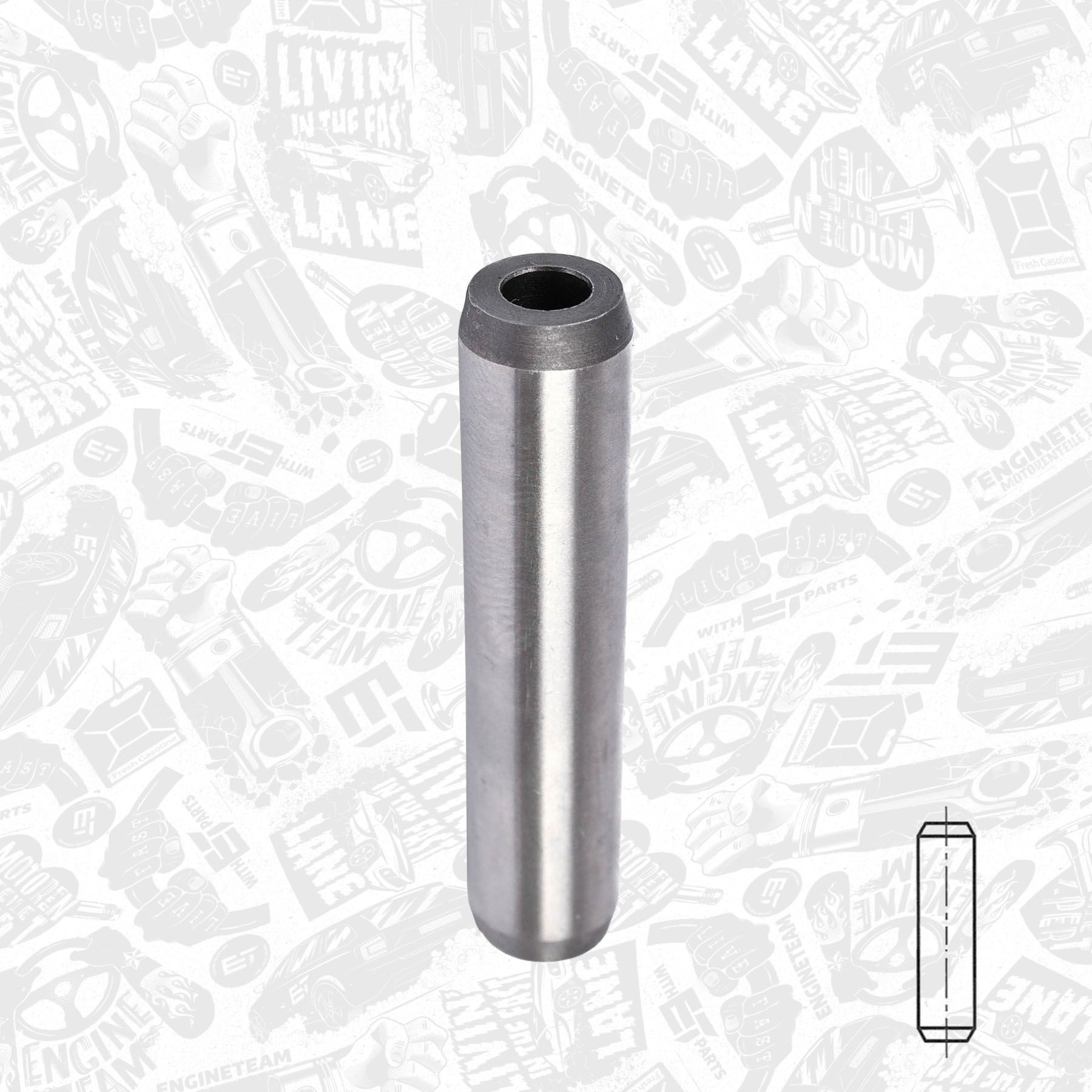 ET ENGINETEAM VG0044 Valve Guides DOBLO 1.6 D Multijet (263AXD1B, 263AXX1B) 105 PS Diesel