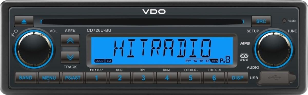 VDO Bilradio Varenummer: CD726U-BU billige