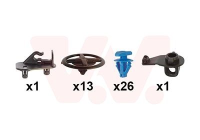 VAN WEZEL Mounting Kit, bonnet Article number: 3356797 cheaply