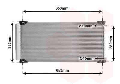 VAN WEZEL Air conditioning condenser Article number: 53015707 cheaply
