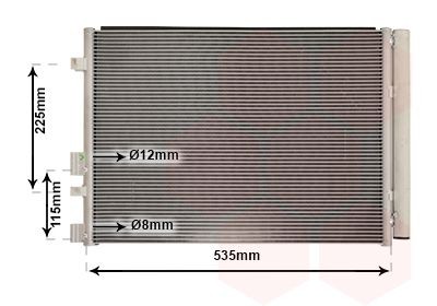 VAN WEZEL Air conditioning condenser Article number: 82015711 cheaply