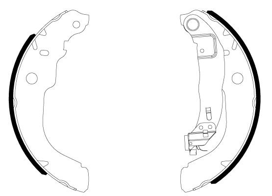 TEXTAR Brake Shoe Set Article number: 91084300 cheaply