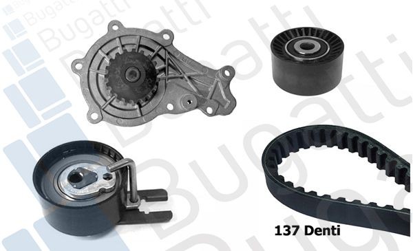BUGATTI Water pump and timing belt kit Article number: KBU10052A cheaply