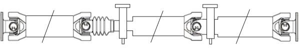 SPIDAN Propshaft, axle drive Article number: GKNP30013 cheaply