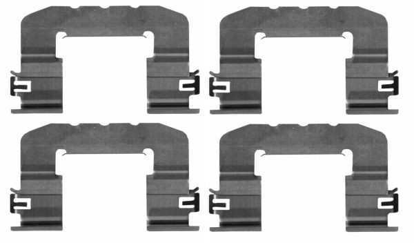 TEXTAR 82549900 Lisakomplekt, ketaspiduriklotsid i30 1.6 MPI 128 HP Bensiin