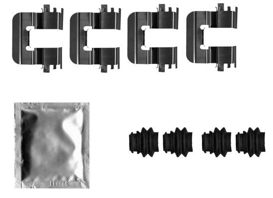 TEXTAR 82550100 Accessoireset, schijfremblok i30 1.6 MPI 128 PK Benzine