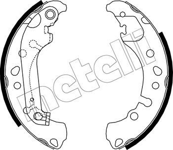METELLI Brake Shoe Set Article number: 53-0721 cheaply